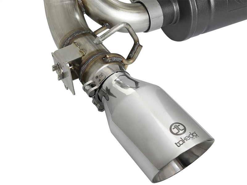 aFe Takeda 3in 304 SS Cat-Back Exhaust w/ Polished Tip 16-18 Ford Focus RS 2.3L (t) - Burkken Auto Parts