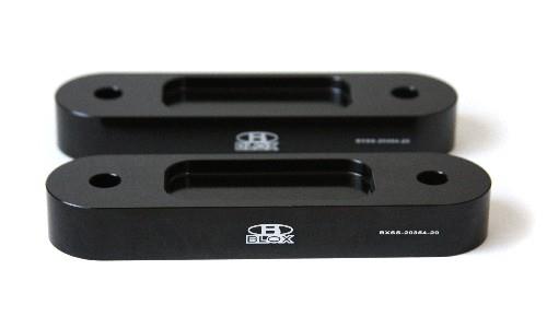 BLOX Honda S2000 Racing Front 20mm Thick Spacer Bump Steer Kit - Black (Lowered 1in and more) - Burkken Auto Parts
