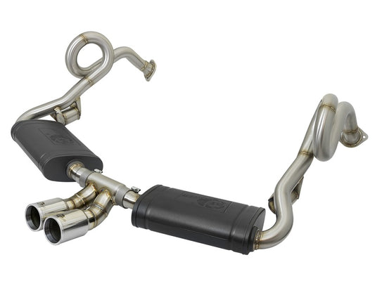 aFe MACHForce-Xp 2in 304 SS Cat-Back Exhaust w/Polished Tips 13-16 Porsche Boxster/Cayman 2.7L/3.4L - Burkken Auto Parts