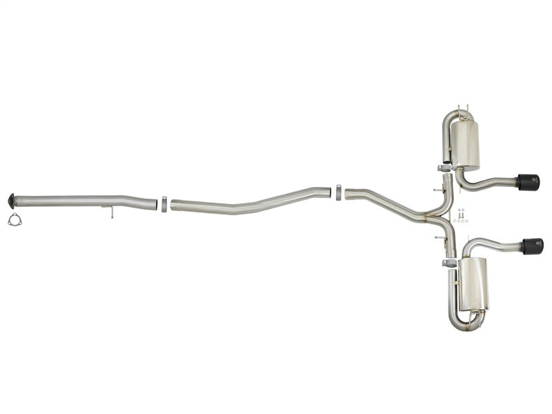 aFe Takeda 3in 304 SS Cat-Back Exhaust System w/ Black Tips 2017+ Honda Civic Si (4dr) I4 1.5L (t) - Burkken Auto Parts