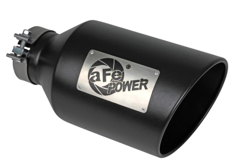 aFe Power MACH Force-Xp 409 Stainless Steel Clamp-on Exhaust Tip Black - Burkken Auto Parts