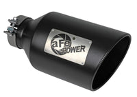 aFe Power MACH Force-Xp 409 Stainless Steel Clamp-on Exhaust Tip Black - Burkken Auto Parts