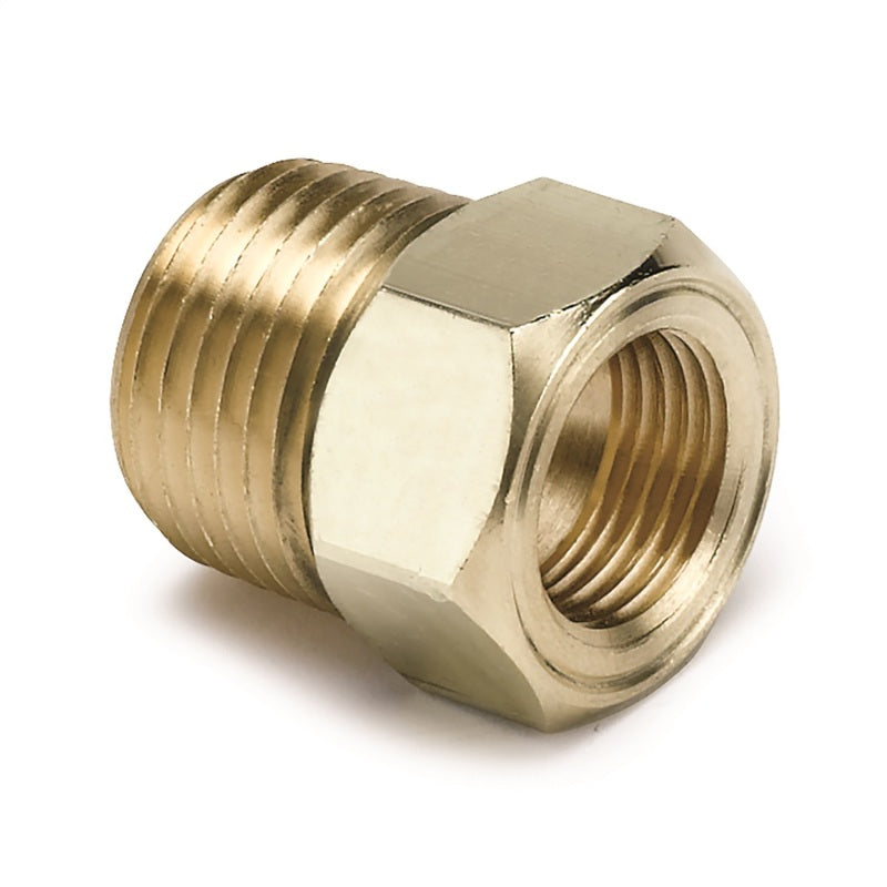 Autometer 1/2 inch NPT Male Brass for Mechanical Temp. Gauge Adapter - Burkken Auto Parts