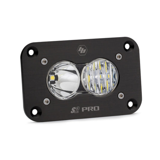 Baja Designs S2 Pro Flush Mount Driving Combo Pattern LED Work Light - Clear - Burkken Auto Parts