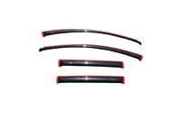 AVS 07-14 Ford Edge Ventvisor In-Channel Front & Rear Window Deflectors 4pc - Smoke - Burkken Auto Parts