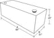 Tradesman Aluminum L-Shape Liquid Storage Tank Combo (48in. / 100 Gallon Capacity) - Brite - Burkken Auto Parts