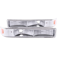 ANZO 1998-2005 Chevrolet S-10 Euro Parking Lights Chrome - Burkken Auto Parts