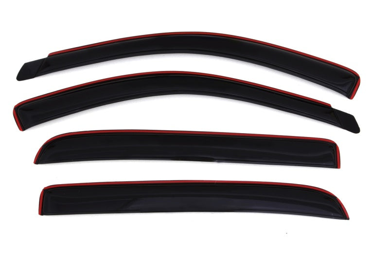 AVS 06-08 Dodge RAM 1500 Mega Cab Ventvisor In-Channel Front & Rear Window Deflectors 4pc - Smoke - Burkken Auto Parts