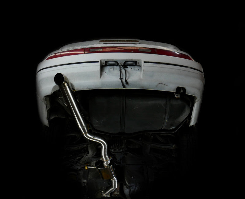 ISR Performance Series II - EP Single Tip Blast Pipe Exhaust - Resonated - 89-94 Nissan 240sx (S13) - Burkken Auto Parts