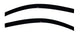AVS 11-17 Fiat 500 Ventvisor Outside Mount Window Deflectors 2pc - Smoke - Burkken Auto Parts