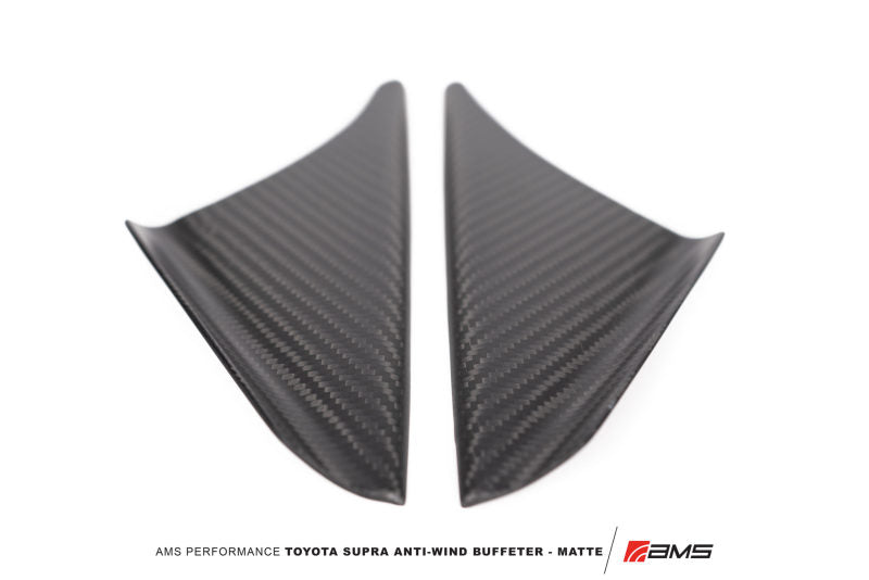 AMS Performance 2020+ Toyota GR Supra Anti-Wind Buffeting Kit - Matte Carbon - Burkken Auto Parts