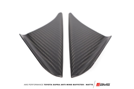AMS Performance 2020+ Toyota GR Supra Anti-Wind Buffeting Kit - Matte Carbon - Burkken Auto Parts