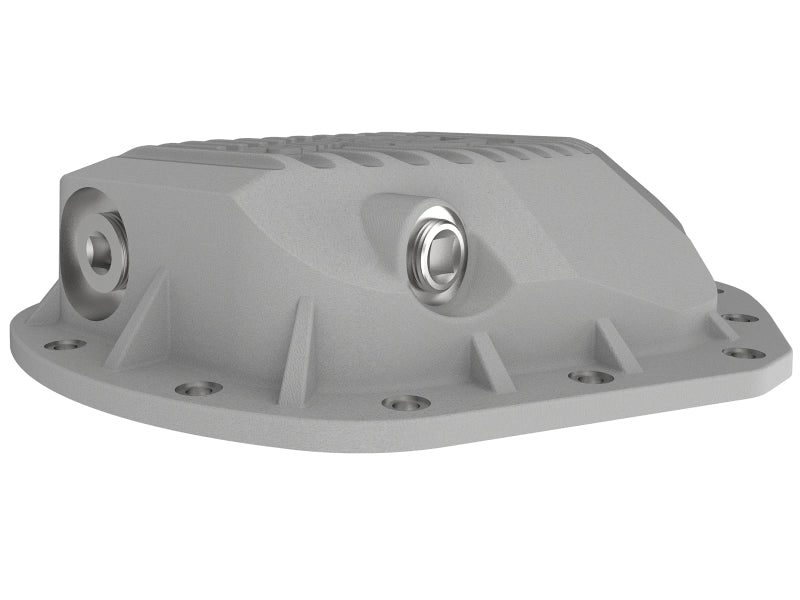 aFe Street Series Rear Differential Cover Raw w/ Machined Fins 01-18 GM Diesel Trucks V8-6.6L (td) - Burkken Auto Parts