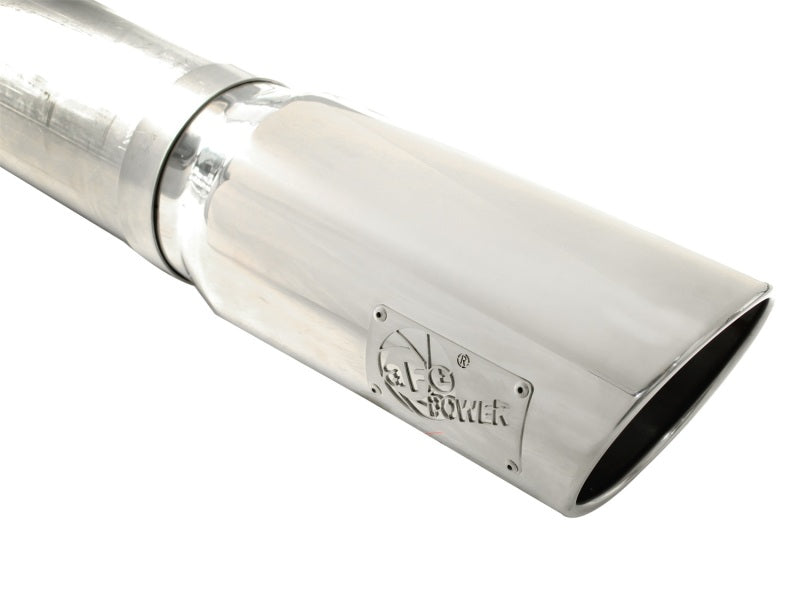 aFe MACHForce XP 5in DPF-Back 409SS Exhaust Dodge Diesel Trucks 07.5-12 L6-6.7L (td) Polished Tip - Burkken Auto Parts