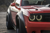AVS 2008+ Dodge Challenger Smooth Front and Rear Fender Flares - Black (4 Pc) - Burkken Auto Parts