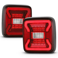 ANZO 18-19 Jeep Wrangler JL LED Taillights Black - Burkken Auto Parts