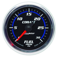 Autometer Cobalt 52mm 0-30 PSI Full Sweep Electronic Fuel Pressure Gauge - Burkken Auto Parts