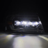 AlphaRex 04-08 Ford F-150 (No 2004 Heritage) NOVA-Series LED Proj HL Alpha-Blk w/Actv Lgt / Seq. Sig - Burkken Auto Parts