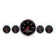 AutoMeter Gauge Kit 5 Pc. 3-3/8in. & 2-1/16in. Elec. Speedometer Designer Black - Burkken Auto Parts