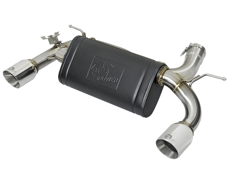 aFe MACHForce XP Exhausts Axle-Back 12-15 BMW 335i 3.0T (SS w/Polished Tips) - Burkken Auto Parts