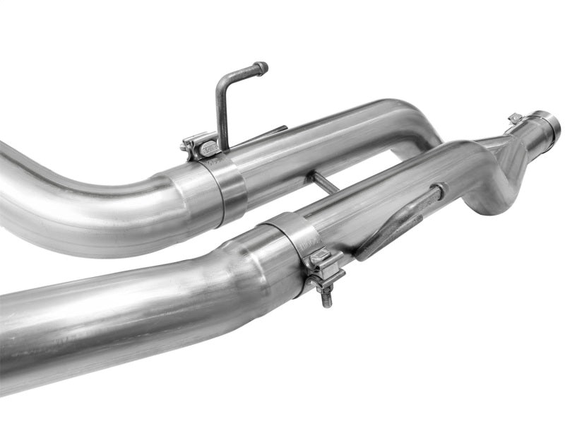 aFe MACHForce XP DPF-Back Exhaust 3in SS w/ 5in Polished Tips 2014 Dodge Ram 1500 V6 3.0L EcoDiesel - Burkken Auto Parts