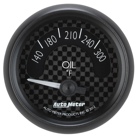 Autometer GT Series 52mm Short Sweep Electronic 140-300 Deg F Oil Temperature - Burkken Auto Parts