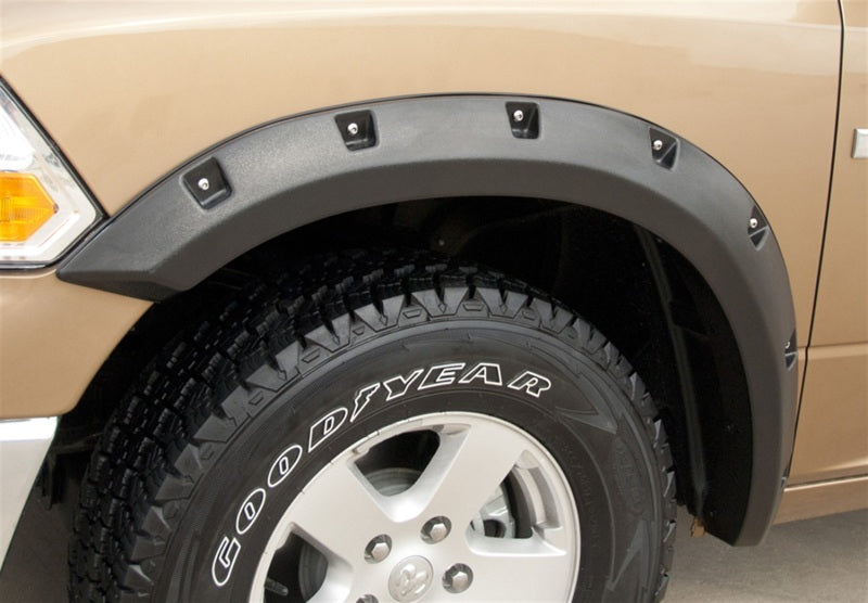 Lund 09-17 Dodge Ram 1500 RX-Rivet Style Textured Elite Series Fender Flares - Black (4 Pc.) - Burkken Auto Parts