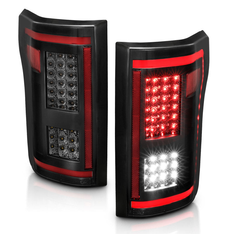ANZO 15-17 Ford F-150 LED Taillights - Smoke - Burkken Auto Parts