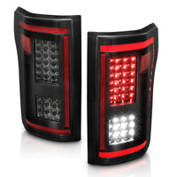 ANZO 15-17 Ford F-150 LED Taillights - Smoke - Burkken Auto Parts