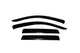 AVS 07-10 Mitsubishi Outlander Ventvisor Outside Mount Window Deflectors 4pc - Smoke - Burkken Auto Parts