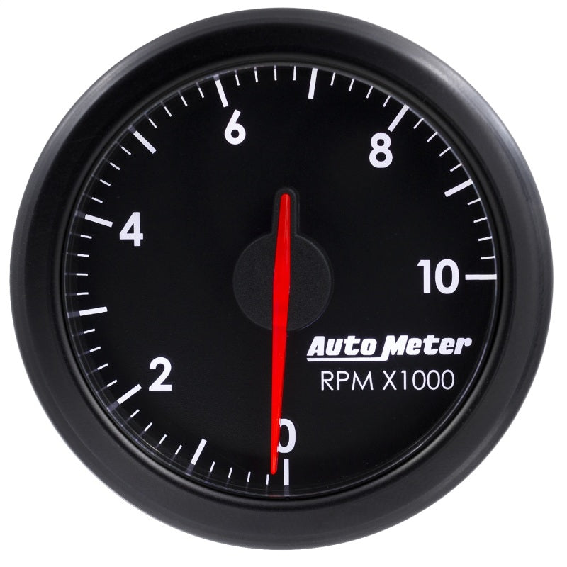 Autometer Airdrive 2-1/6in Tachometer Gauge 0-10K RMP - Black - Burkken Auto Parts