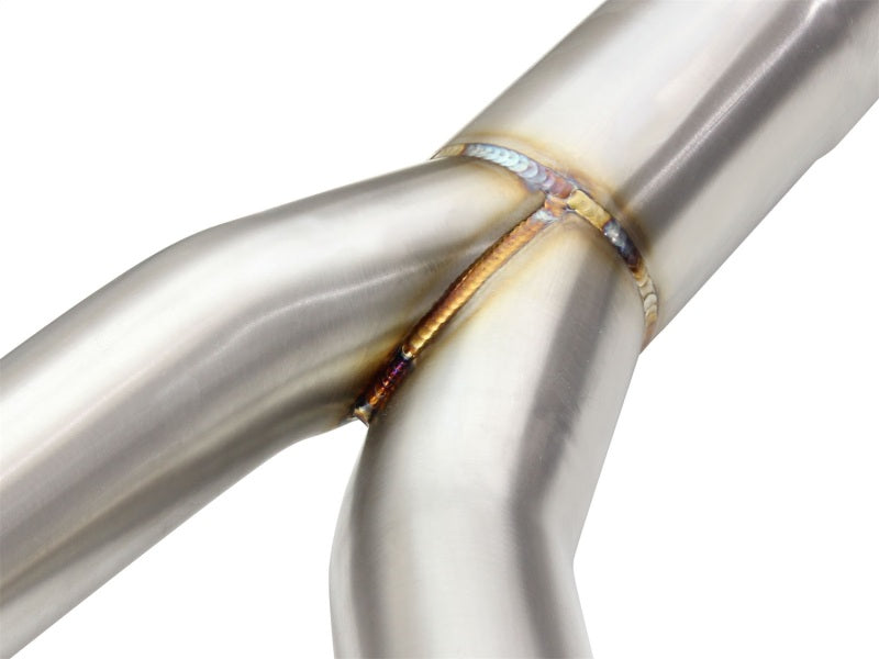 aFe MACHForce XP SS-304 Polish Tip 3.0in-2.5in Dia Cat Back Exhaust 11-13 BMW 335i (E90/E92) 3.0L - Burkken Auto Parts
