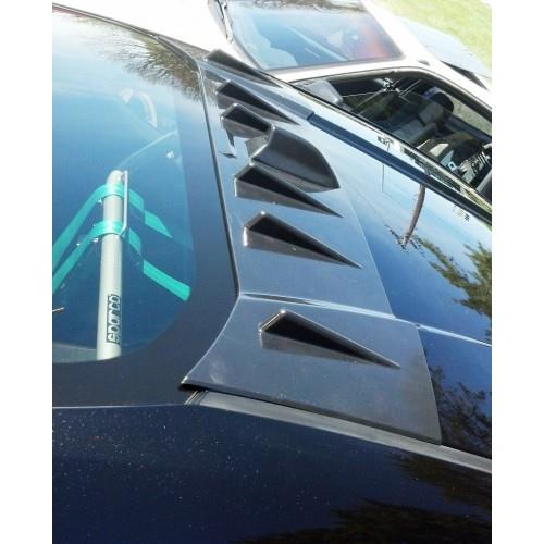 BLOX Racing 13-14 Scion/Subaru FR-S/BRZ Vortex Generator Fins with Shark Fin - ABS Black - Burkken Auto Parts