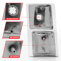 ANZO 1994-1998 Chevrolet Blazer Corner Lights Clear Lens w/ Amber Reflector - Burkken Auto Parts