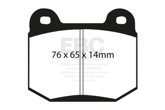 EBC 99-03 Mitsubishi Lancer Evolution 2.0 Turbo Redstuff Rear Brake Pads - Burkken Auto Parts