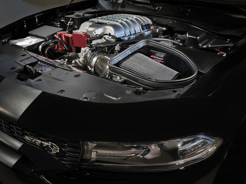aFe Dodge Charger SRT Hellcat Redeye 21-23 V8-6.2L Track Series Stage-2 Carbon Fiber Intake System - Burkken Auto Parts