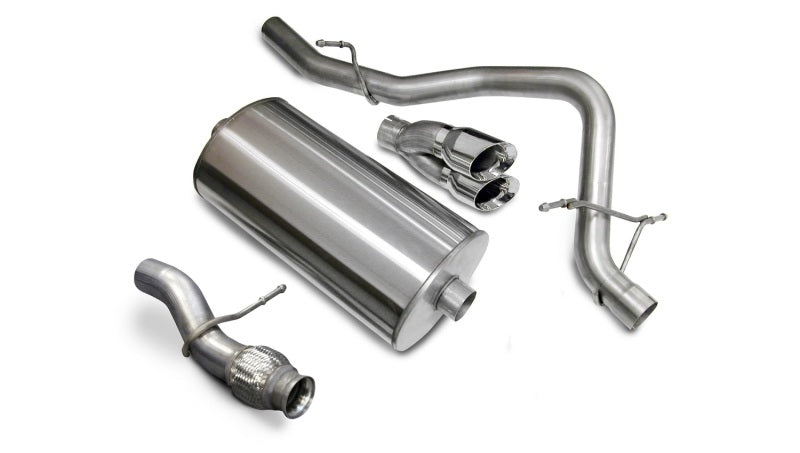 Corsa 2009-2014 Chevrolet Tahoe 5.3L V8 Polished Sport Cat-Back Exhaust - Burkken Auto Parts