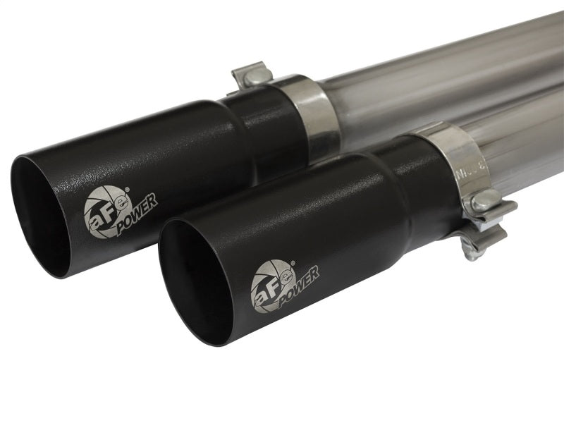 aFe Rebel Series CB 3in Middle Side Exit SS Exht w/ Black Tips 09-16 Chevy Silverado/GMC Sierra 1500 - Burkken Auto Parts