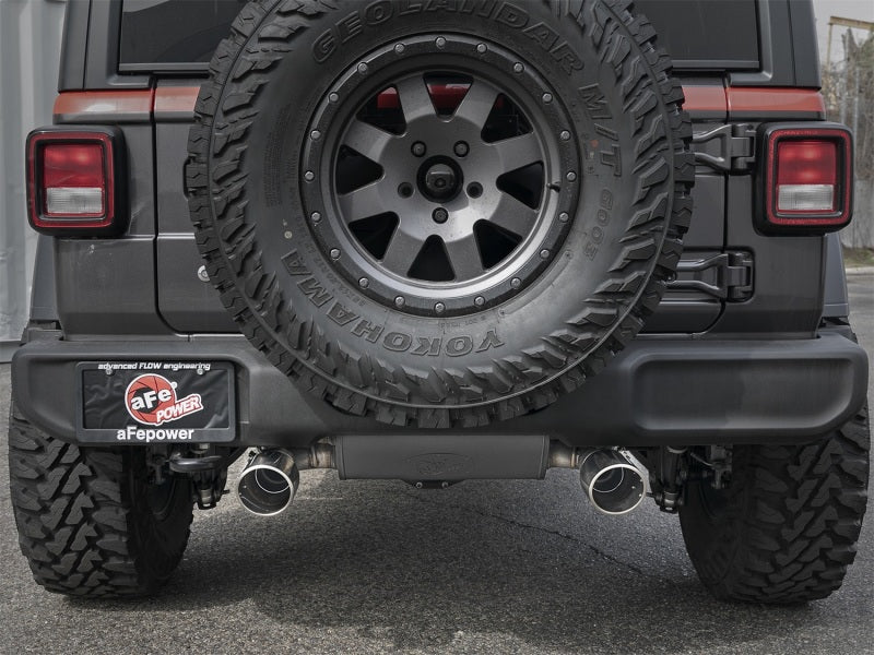 Rebel Series 2.5in 304 SS Cat-Back Exhaust w/ Polished Tips 2018+ Jeep Wrangler (JL) V6 3.6L - Burkken Auto Parts