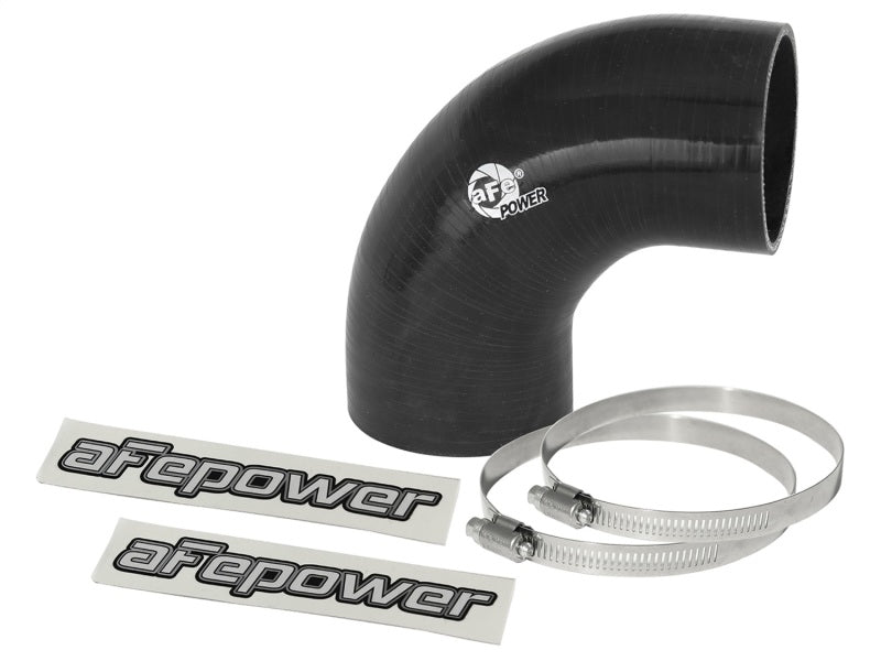 aFe Magnum FORCE CAI Univ. Silicone Coupling Kit (2.75in. ID / 3in. L) 90 Deg. Elbow Coupler - Black - Burkken Auto Parts