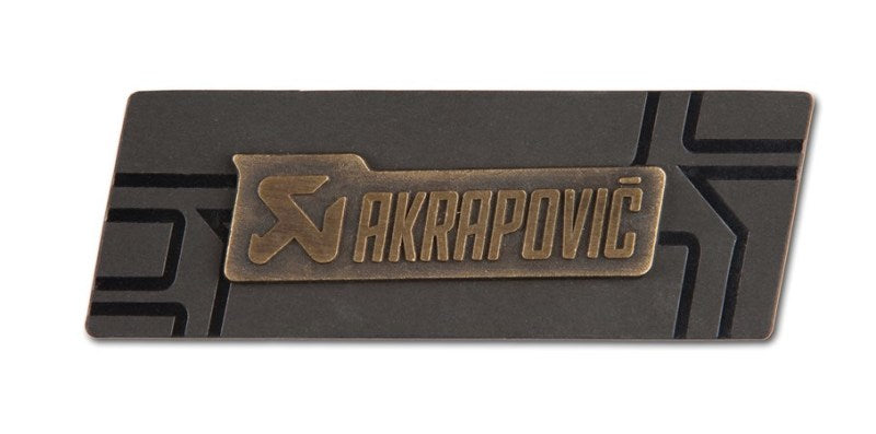 Akrapovic Brass sign badge - Burkken Auto Parts