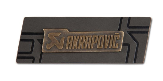 Akrapovic Brass sign badge - Burkken Auto Parts