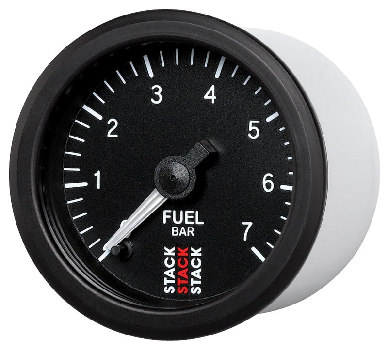 Autometer Stack 52mm 0-7 Bar M10 Male Pro Stepper Motor Fuel Pressure Gauge - Black - Burkken Auto Parts