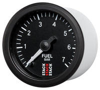 Autometer Stack 52mm 0-7 Bar M10 Male Pro Stepper Motor Fuel Pressure Gauge - Black - Burkken Auto Parts