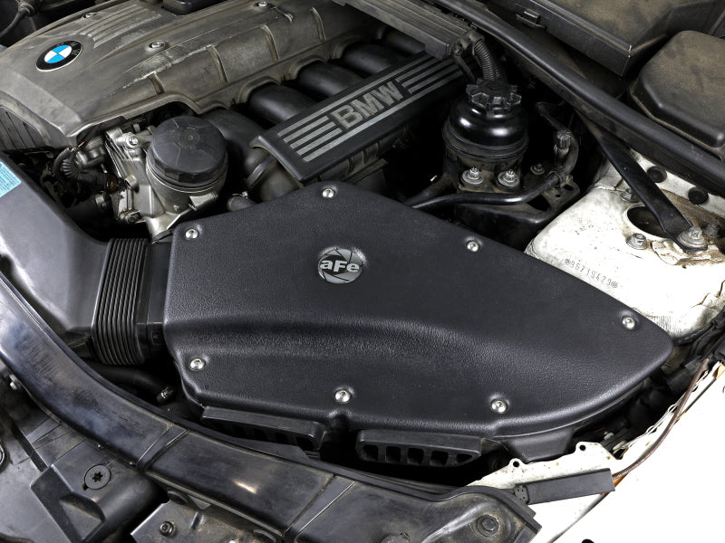 aFe MagnumForce Stage 2 Si Intake System Pro 5 R Black 06-12 BMW 3 Series E9x L6 3.0L Non-Turbo - Burkken Auto Parts