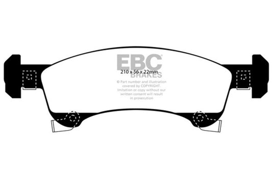 EBC 02-06 Ford Expedition 4.6 2WD Yellowstuff Front Brake Pads