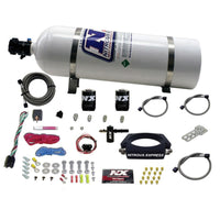 Nitrous Express 2014+ Chevrolet Corvette C7 Nitrous Plate Kit (50-300HP) w/15lb Bottle - Burkken Auto Parts