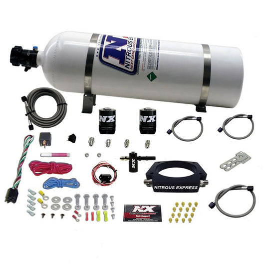 Nitrous Express 2014+ Chevrolet Corvette C7 Nitrous Plate Kit (50-300HP) w/15lb Bottle - Burkken Auto Parts