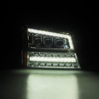 AlphaRex 03-06 Chevy Silverado 1500/2500HD/3500HD/Avalanche Chrome NOVA LED Proj Headlights - Burkken Auto Parts