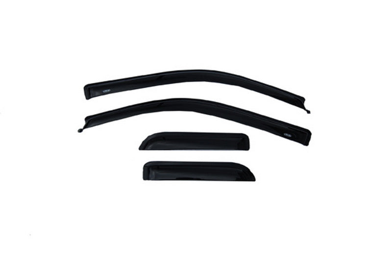 AVS 04-14 Ford F-150 Supercab Ventvisor Outside Mount Window Deflectors 4pc - Smoke - Burkken Auto Parts